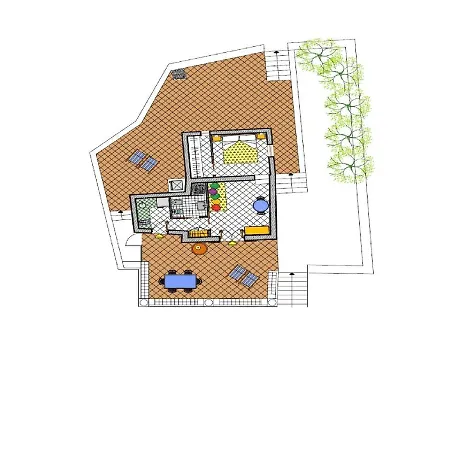 House With Garden And Sea View In Vakantiehuis Lipari (Isola Lipari)