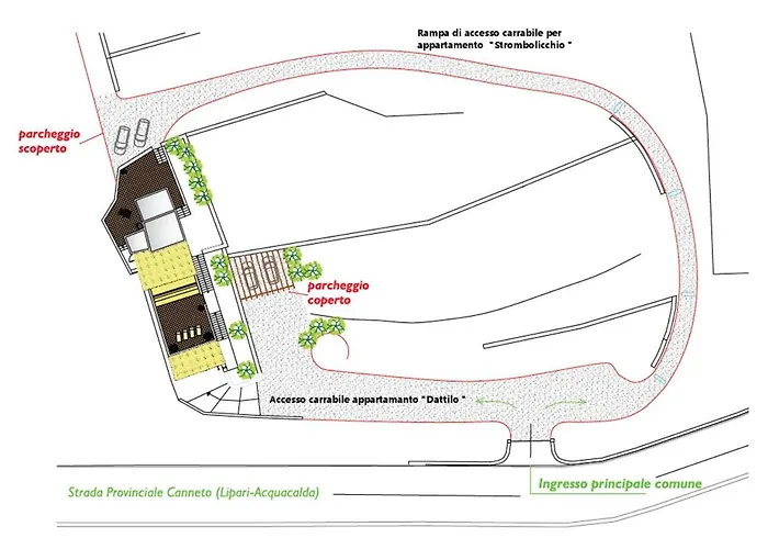 House With Garden And Sea View In * Lípara